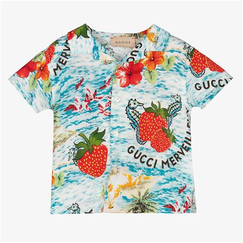 baby gucci shirt|gucci baby grow boy.